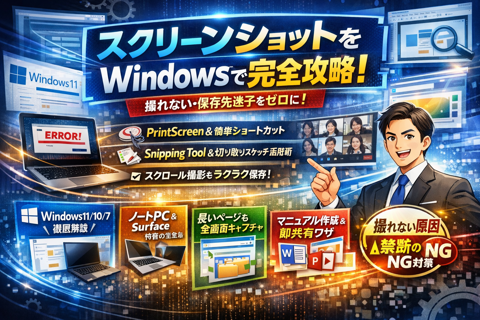 スクリーンショットをwindowsで完全攻略！保存先や撮れない時、仕事活用の裏技まで - ハウスケアラボ