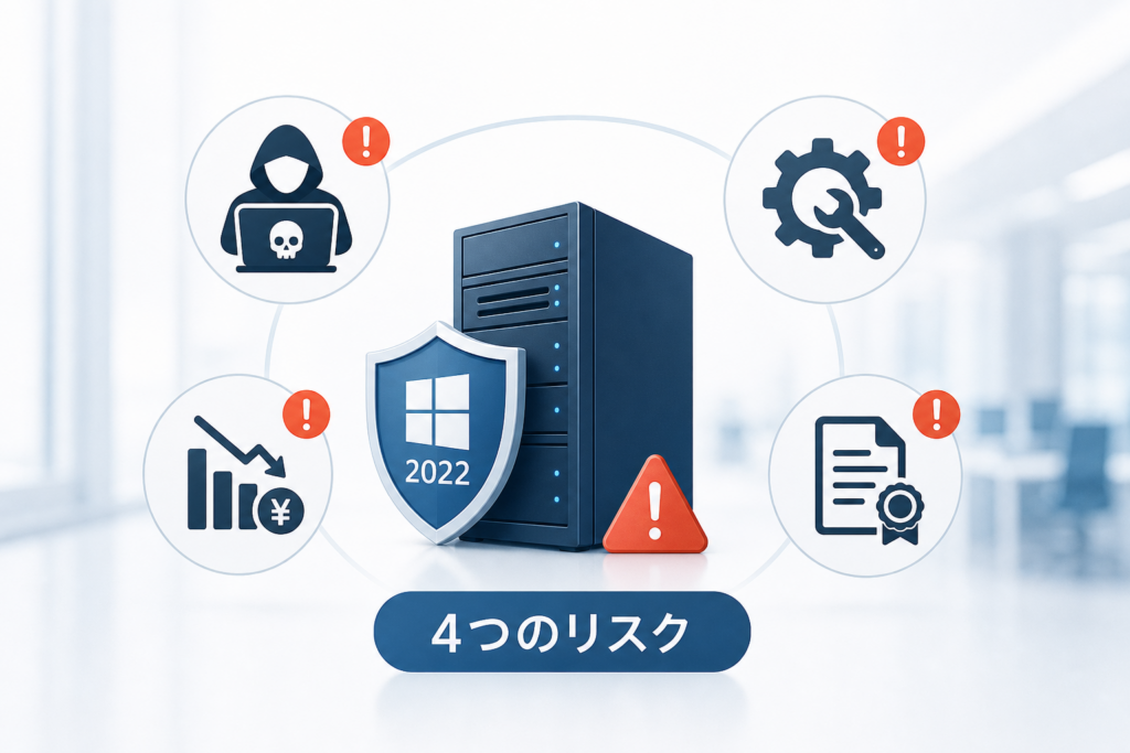 Windows Server 2022のサポート切れ（EOS）を放置する4つのリスク