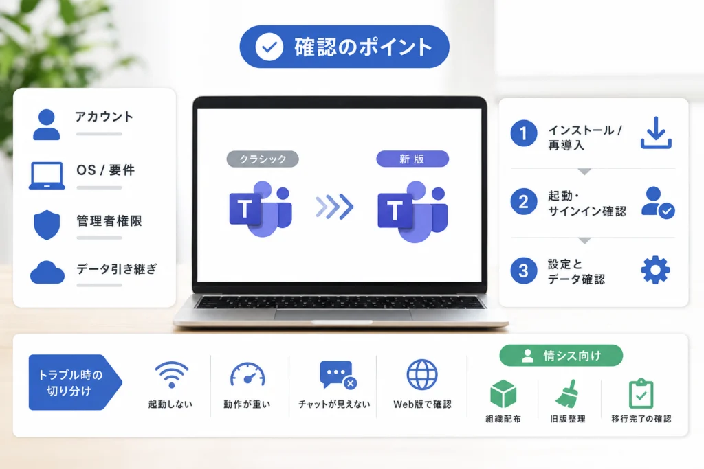 Windowsでの導入前後の確認事項